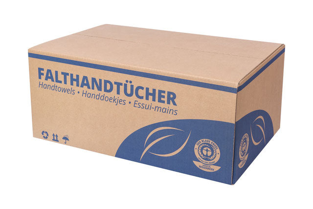 Falthandtücher Z-/V-Falz 25x23cm Natur/Recycling
